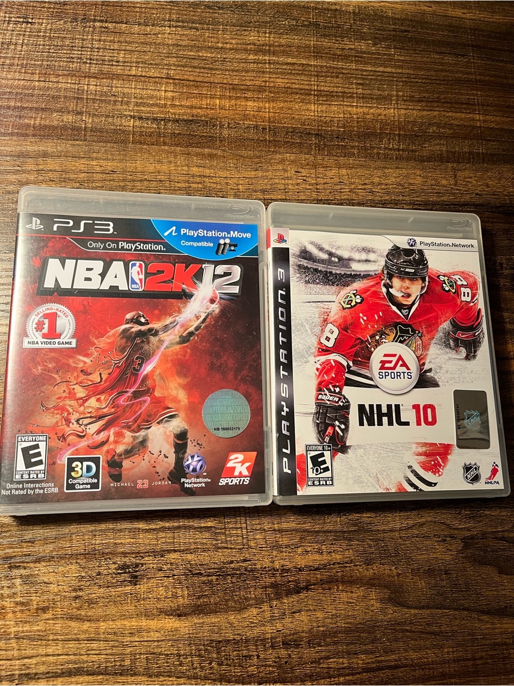 Sony PlayStation 3 PS3 NBA 2K12 and NHL 10 Sports Video Game Bundle Pre-Owned
